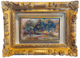 Paysage huile sur toile d'Auguste Renoir