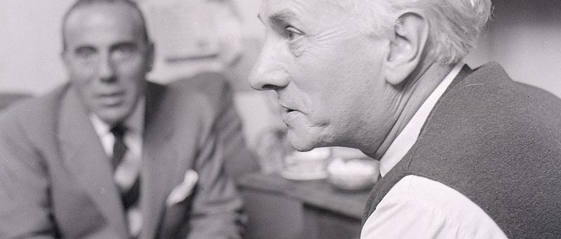 portait de gérard schneider en noir et blanc