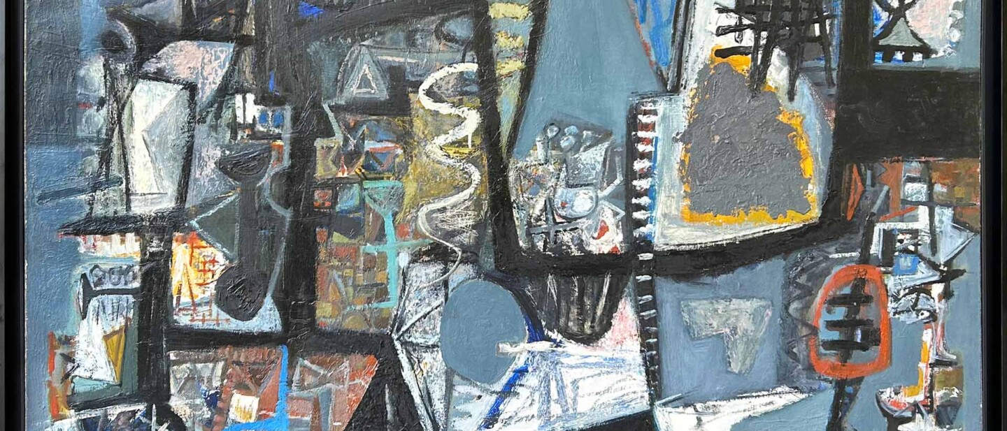 Huile sur toile de John Harrison Levée de 1953