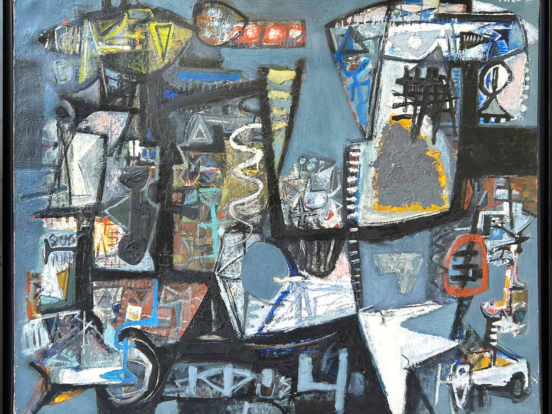 Huile sur toile de John Harrison Levée de 1953