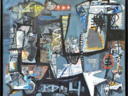 Huile sur toile de John Harrison Levée de 1953