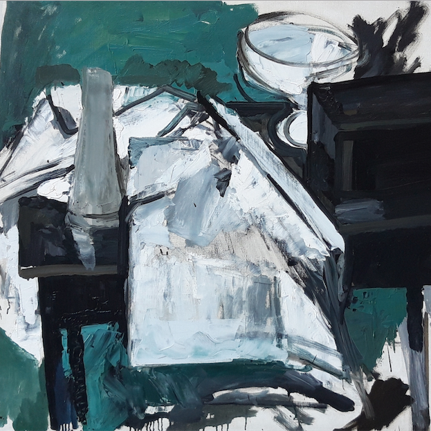 huile sur toile d'une nature morte de Michel Mousseau