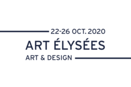 logo blanc du salon art elysées edition 2020