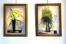 duo de toile représentant des bouquets de fleurs de Bernard Buffet