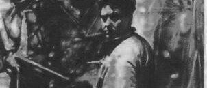 Portrait noir et blanc de Roberto Matta