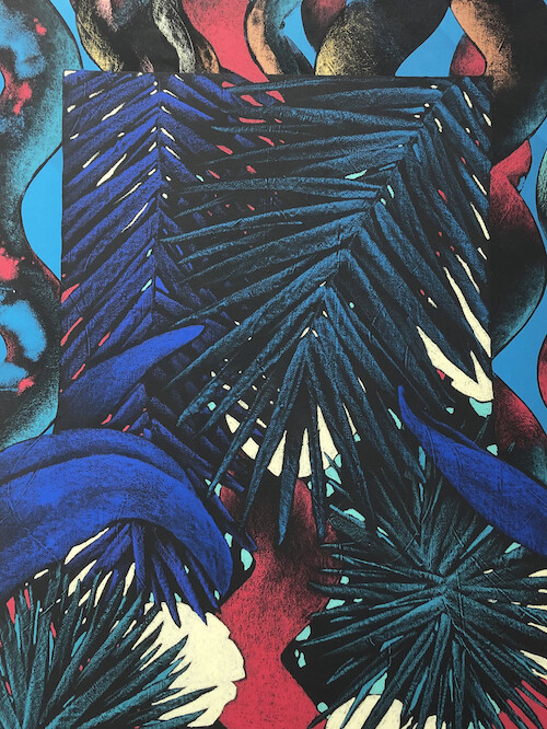 Oeuvre Saturation Red de Julien Colombier artiste contemporain