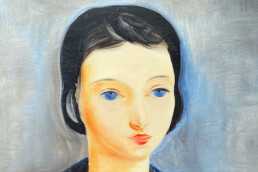 Zoom sur portrait féminin de Kisling