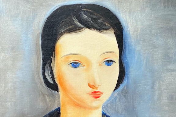 Zoom sur portrait féminin de Kisling
