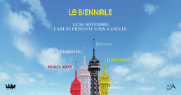 Affiche bannière de la Biennale Paris 2021