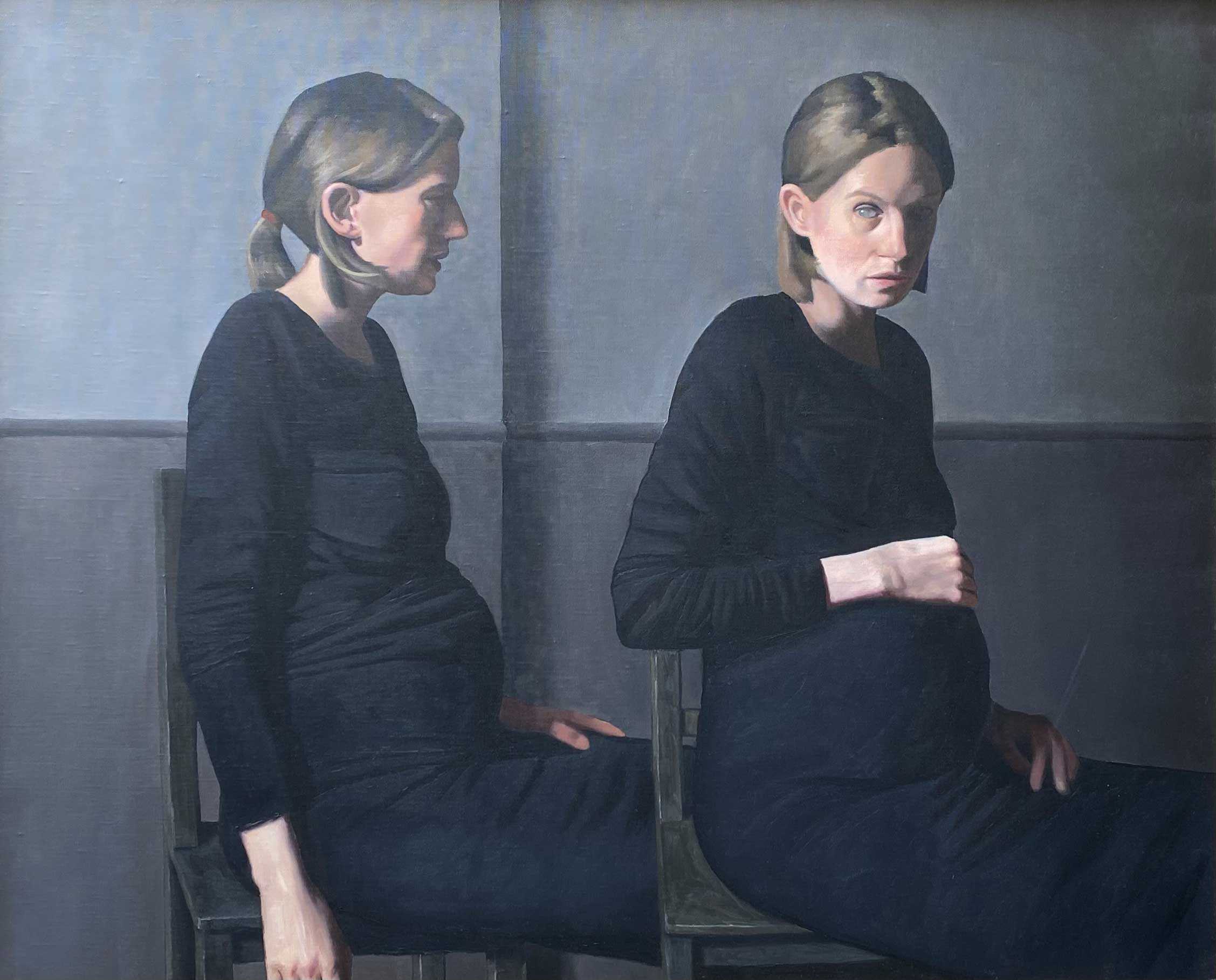 Les Deux Mères de 2019 de François Malingrey artiste peintre contemporain