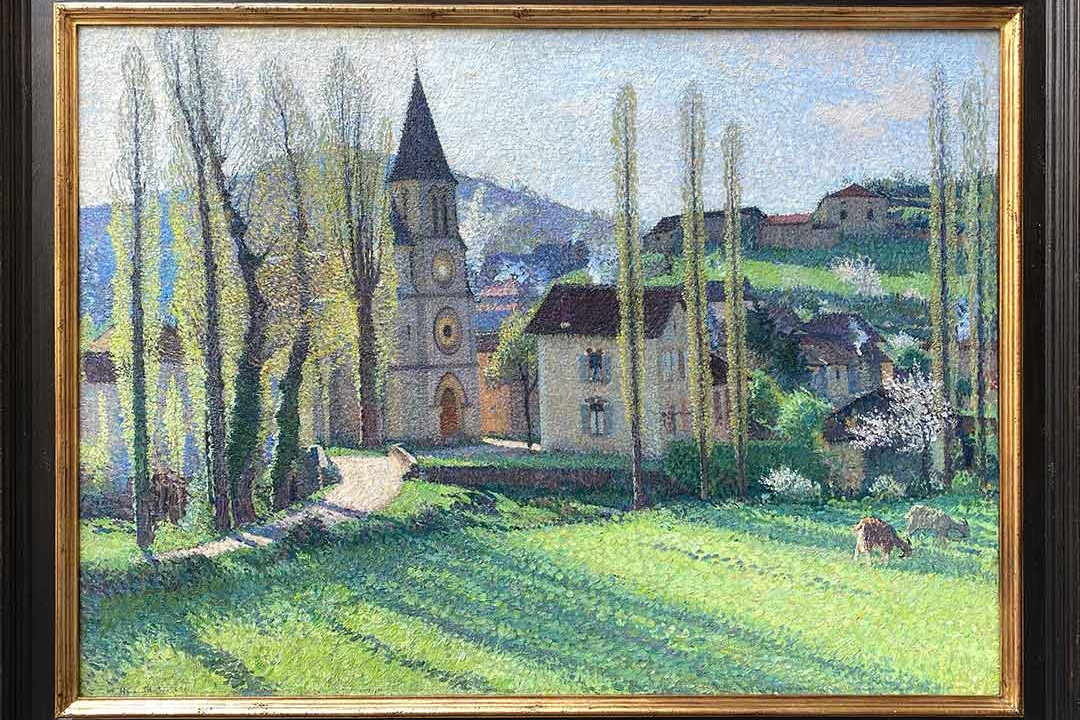 Huile sur toile d'Henri Martin artiste post-impressioniste