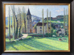 Huile sur toile d'Henri Martin artiste post-impressioniste