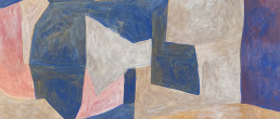 Composition abstraite de 1958 gouache sur papier de Serge Poliakoff