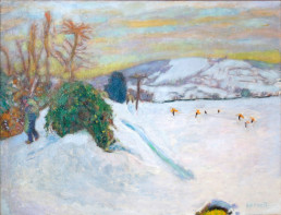 La Neige au Grand-Lemps huile sur toile de 1910 de Pierre Bonnard