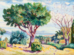 Huile sur toile d'Henri Manguin Golfe de Saint Tropez 1925
