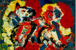 Huile sur toile de Karel Appel de 1994