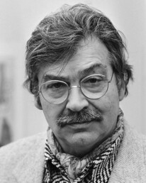 Portrait noir et blanc de Karel Appel mouvement CoBrA