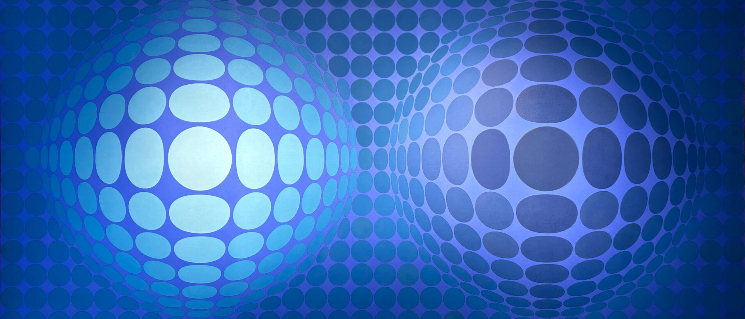 Vega bleu et violet de Victor Vasarely de 1972