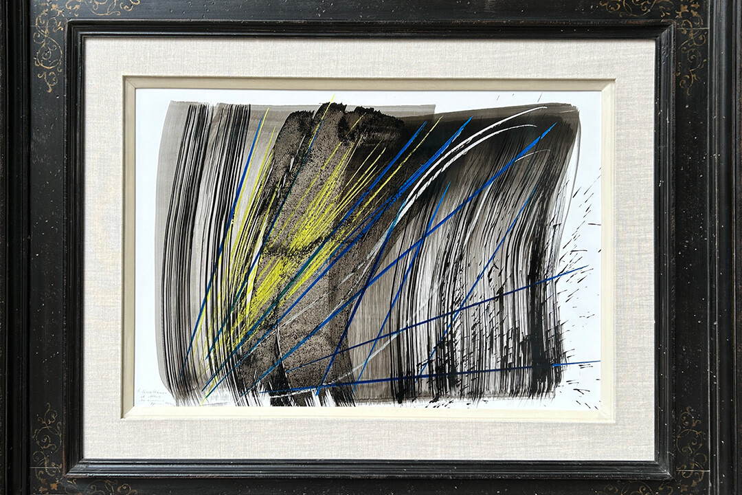 P1972-1 encre sur carton baryté Hans Hartung