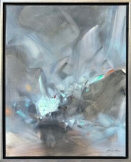 Huile sur toile de CHU The-Chun Variations en gris