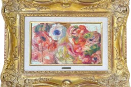 Anémones une huile sur toile de Peirre-Auguste Renoir circa 1910