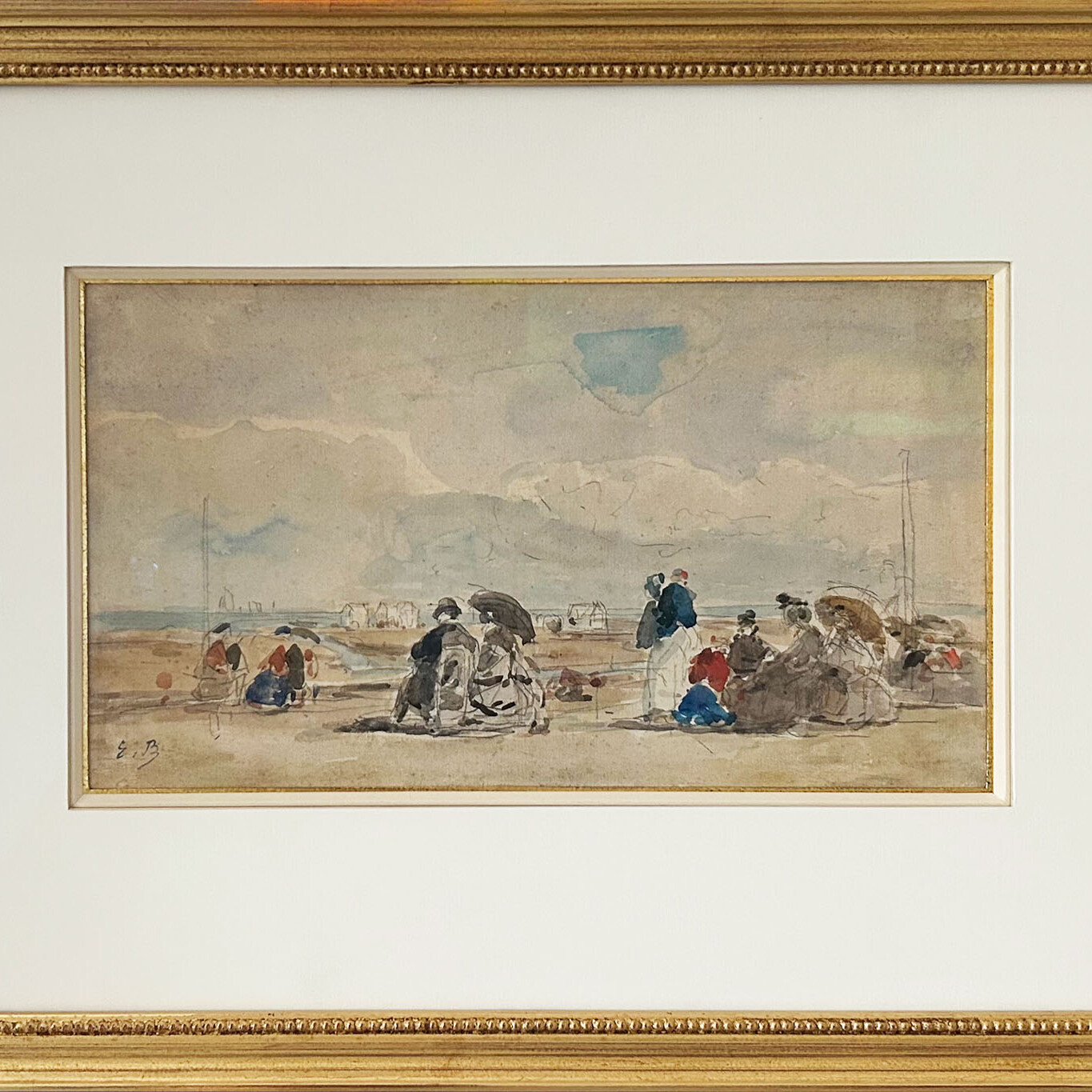 Paysage maritime de'Eugène Boudin