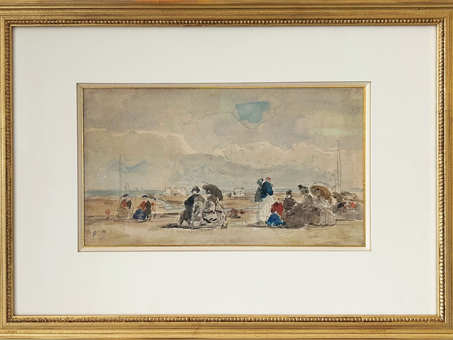 Paysage maritime de'Eugène Boudin
