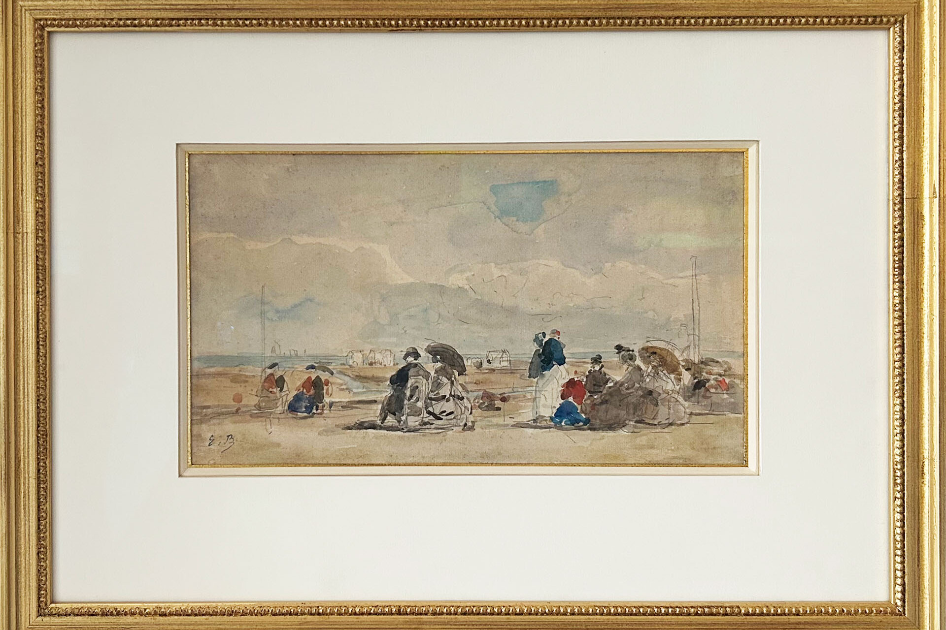 Paysage maritime de'Eugène Boudin