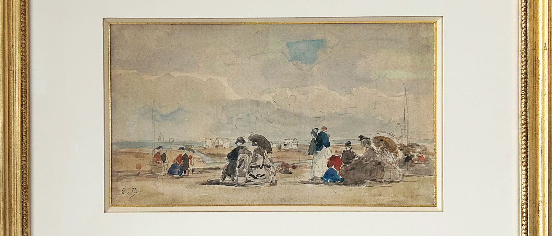 Paysage maritime de'Eugène Boudin