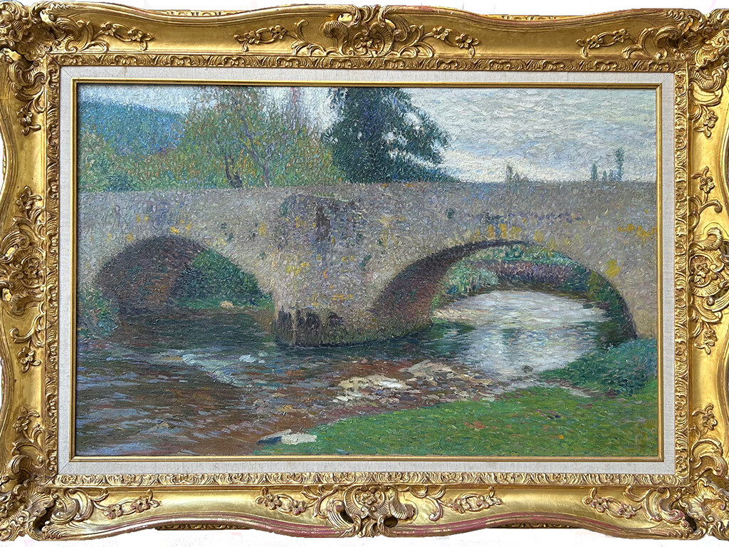Huile sur toile d'Henri Martin circa 1920