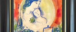 Gouache représentant Maternité de Marc Chagall 1967