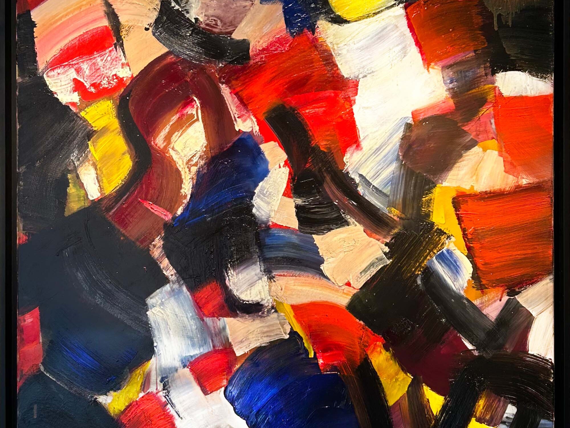 Huile sur toile Sans Titre Jean Miotte 1961