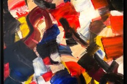 Huile sur toile Sans Titre Jean Miotte 1961